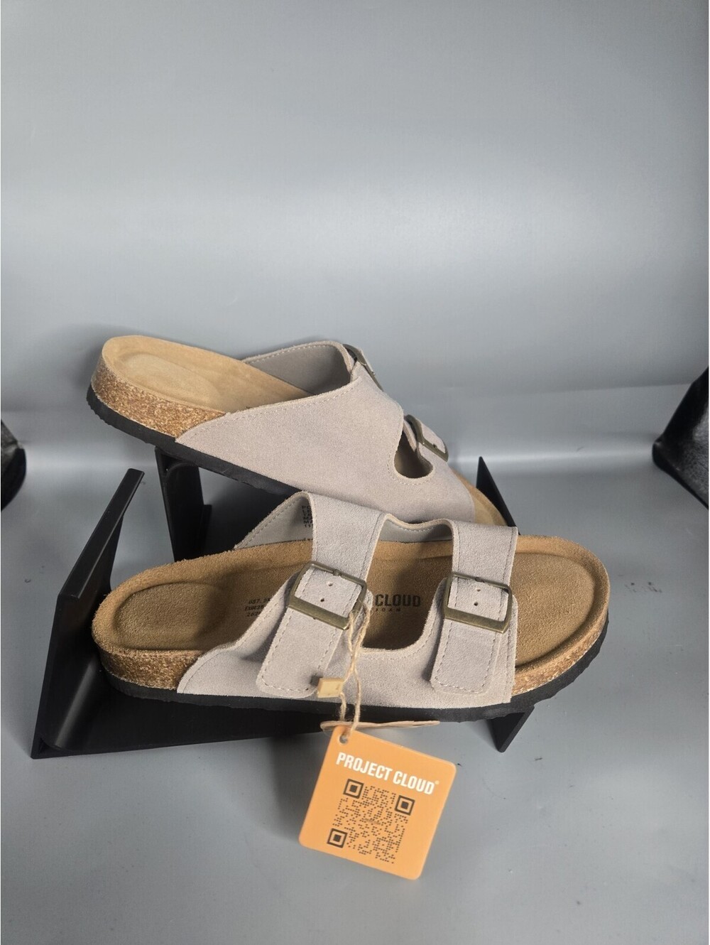 Project Cloud 100% Genuine Leather Womens Sandals Slides for Women Sz 7.5 New